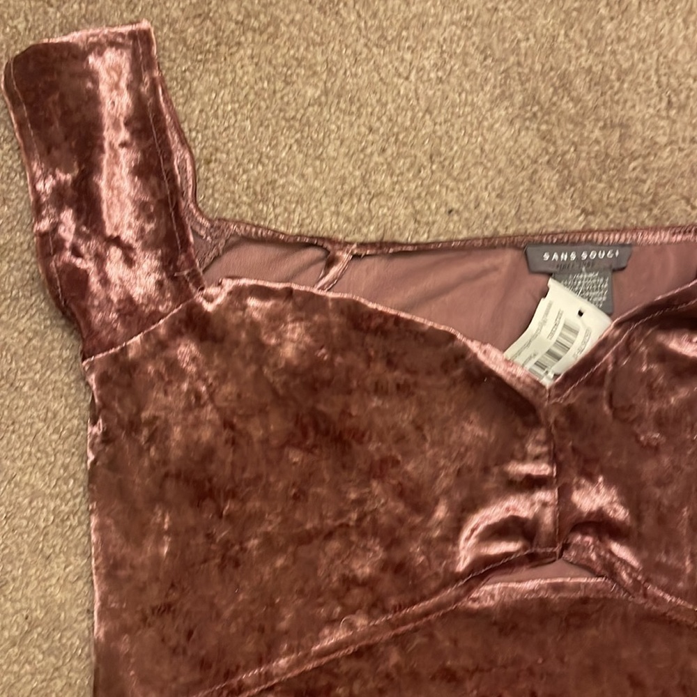 Mauve Velvet Dress - Picture 3 of 5